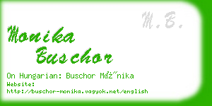 monika buschor business card